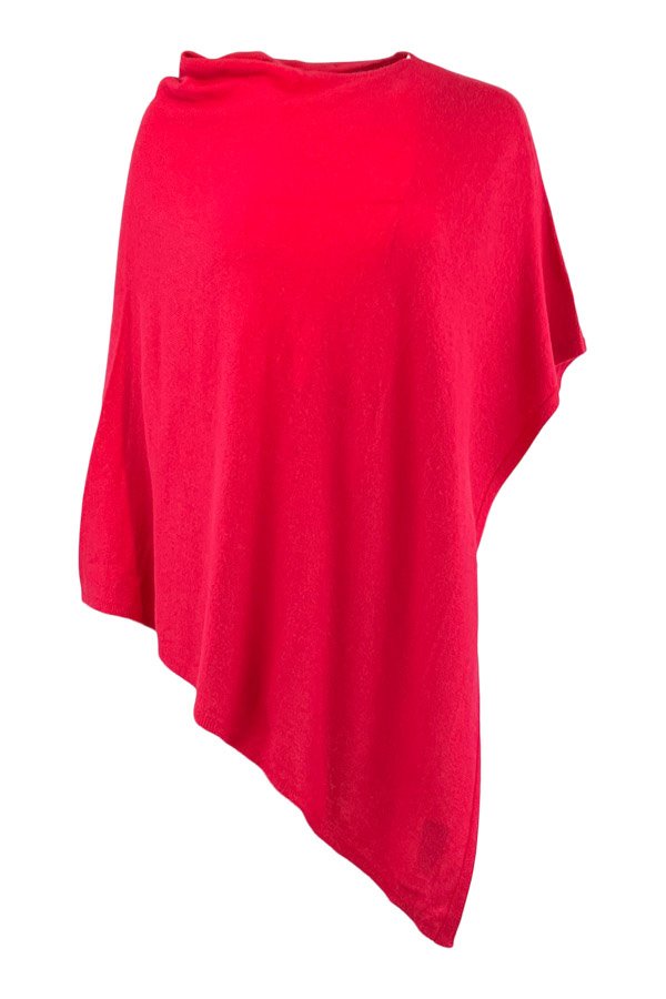 Cashmere mix poncho t22 Hindb&aelig;r