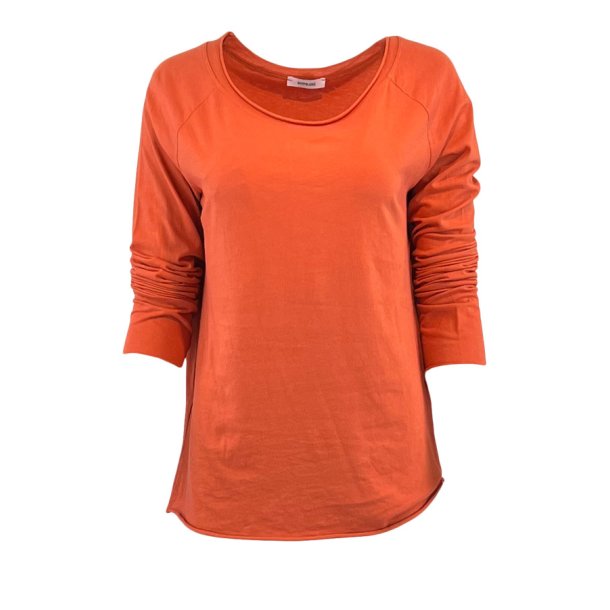 Basic cotton t-shirt one size L/S - 8 farver rust