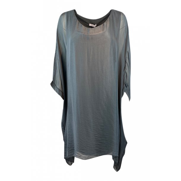 lotus silke tunika dark grey
