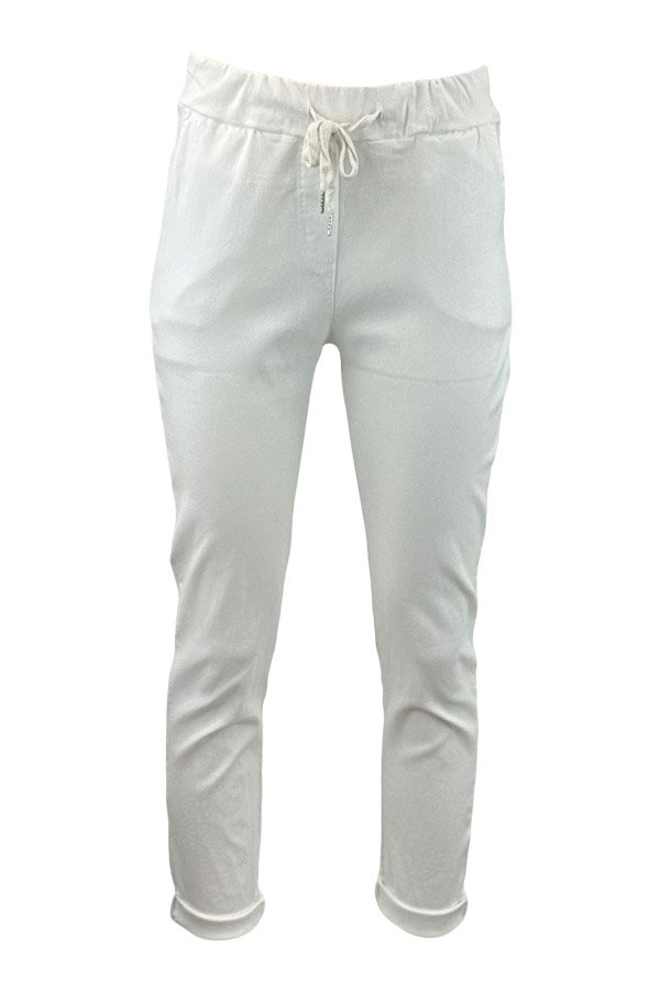 Julie strechi pants, flere farver S/M-L/XL white S/M