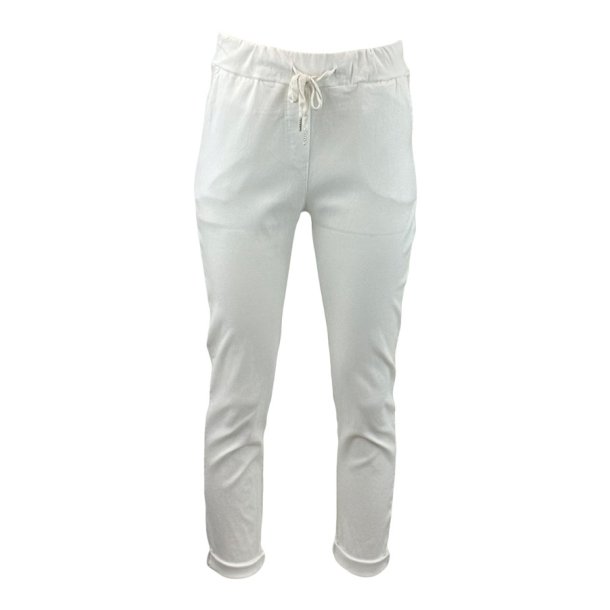 Julie strechi pants, flere farver S/M-L/XL white L/XL