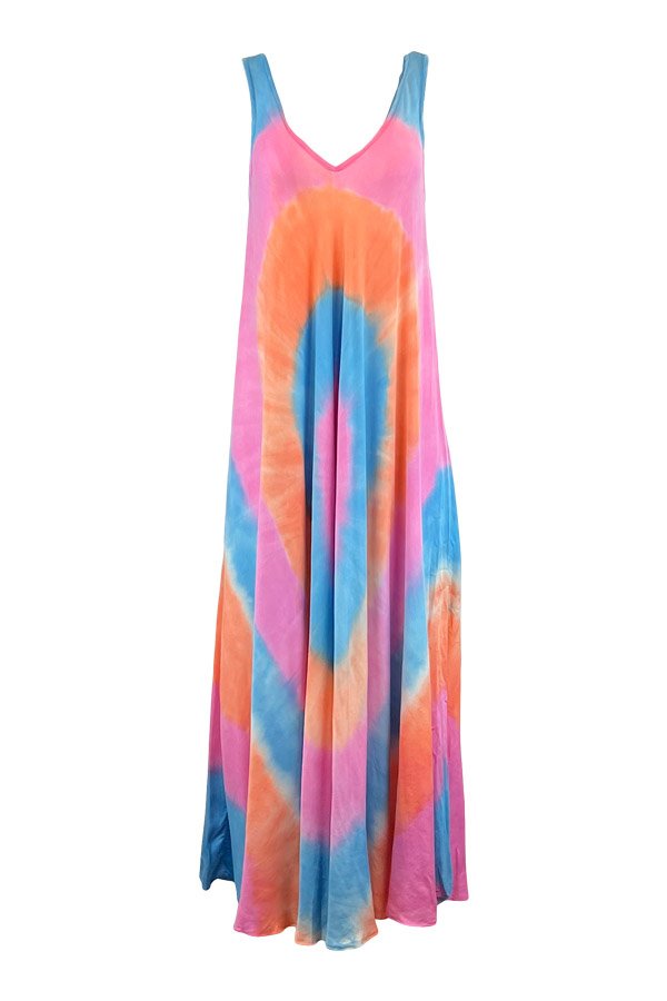 Nora basic kjole - dip dye pink