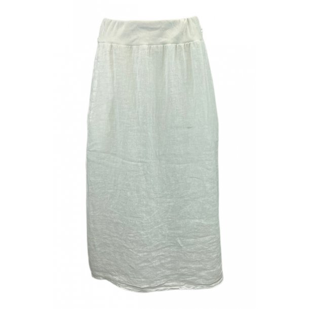 Charlot linen skirt white