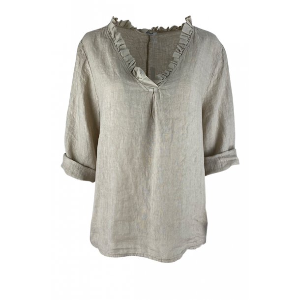 Ann linen shirt sand S/M