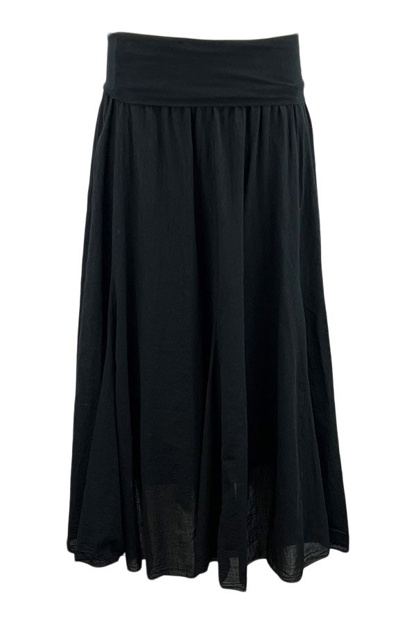 Skovbjerg cotton skirt Black
