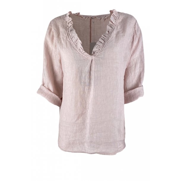 Ann linen shirt rosa S/M