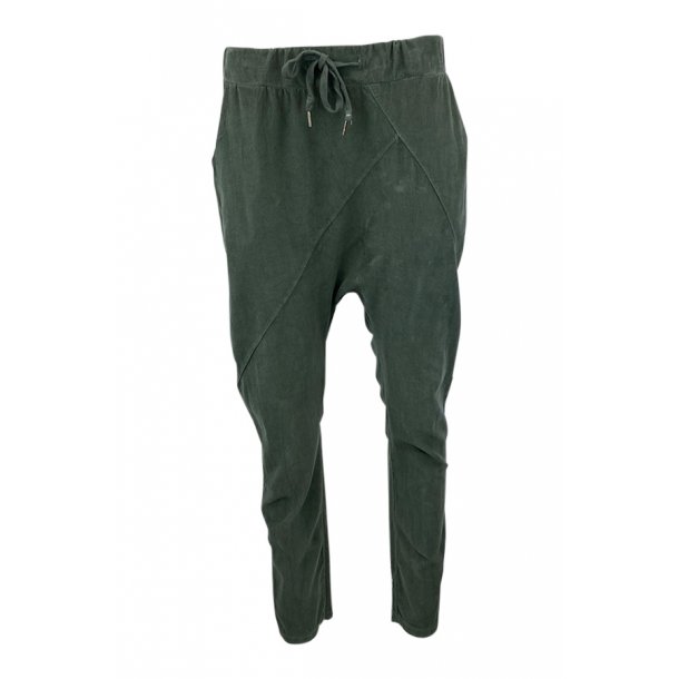 Baggy pants cordyroy army green L/XL