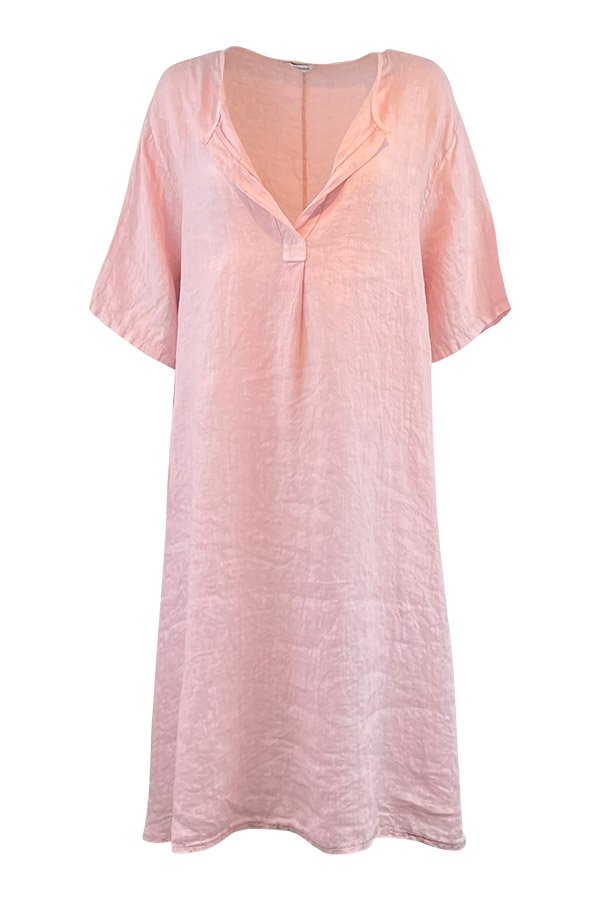 Anne linen dress rosa