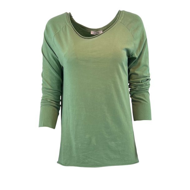 Basic cotton t-shirt one size L/S - 8 farver army green