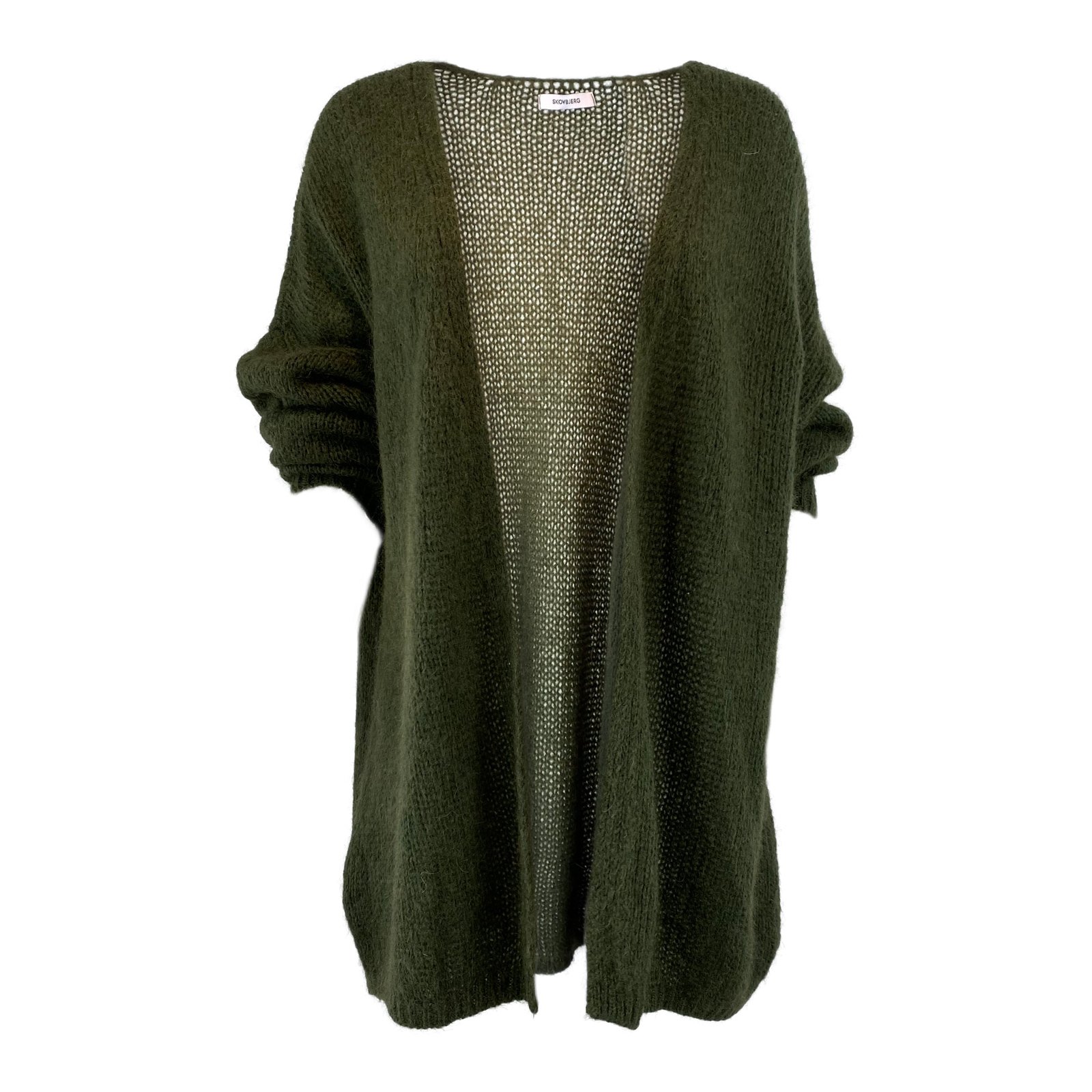Kid Mohair mix cardigan  army green