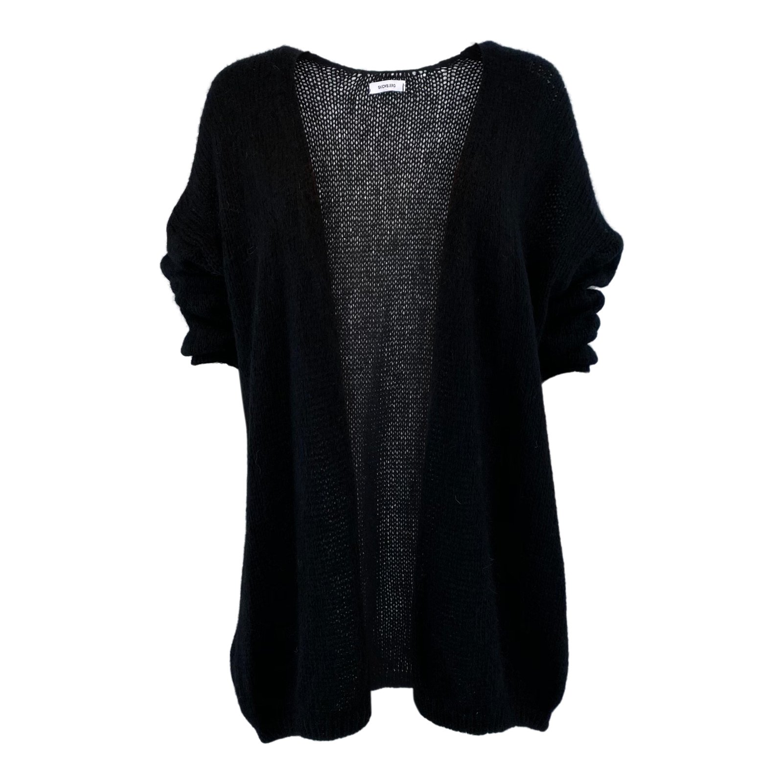 Kid Mohair mix cardigan  Black