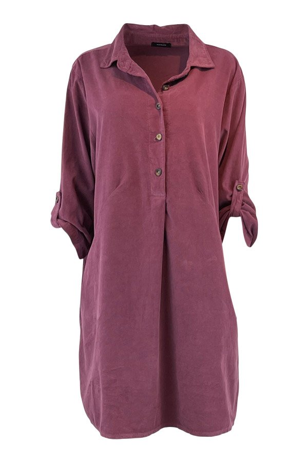 Cecilia tunika kjole i baby flj  vino