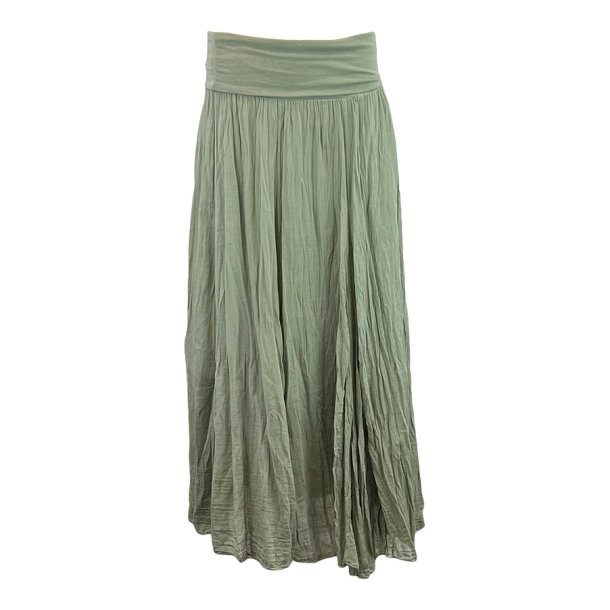 Skovbjerg cotton skirt army green