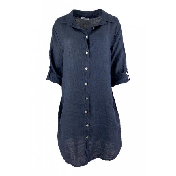 Klassisk Hr skjorte navy blue