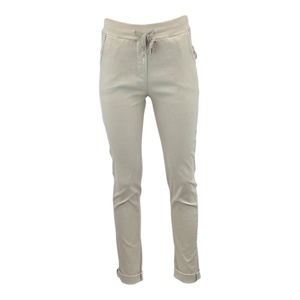 Julie strechi pants, flere farver S/M-L/XL light sand L/XL