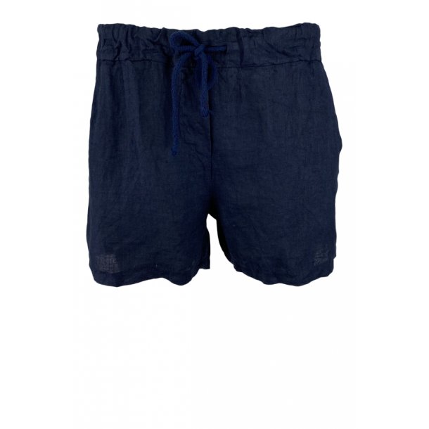 linen shorts  navy blue