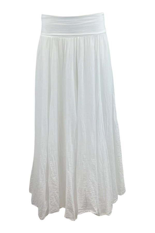 Skovbjerg cotton skirt white