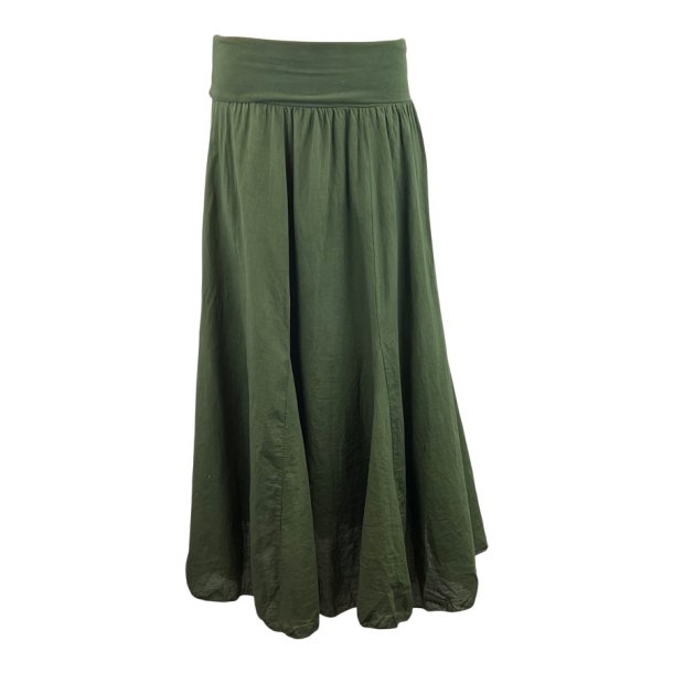 Cotton candy skirt flere farver dark military green