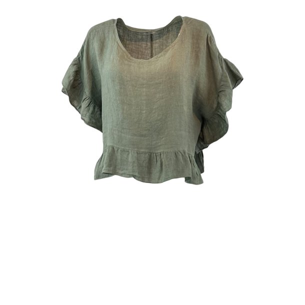 Mila hr bluse army green