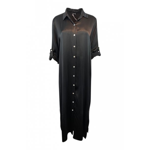 Louise maxi shirt satin viscose