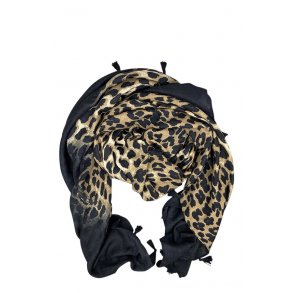 Leo scarfs black tassels