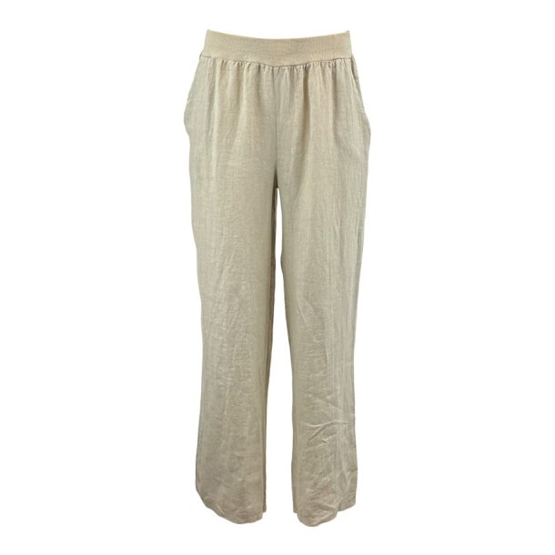 lisbet's lino pants wide legs sand