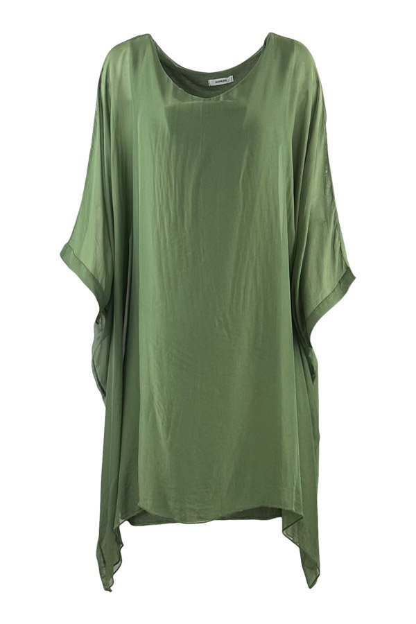 Lotus silke tunika army green