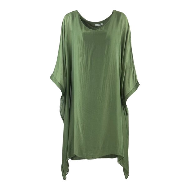lotus silke tunika army green