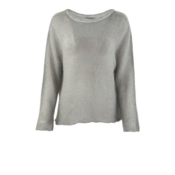 Livia kid mohair strik bluse grey