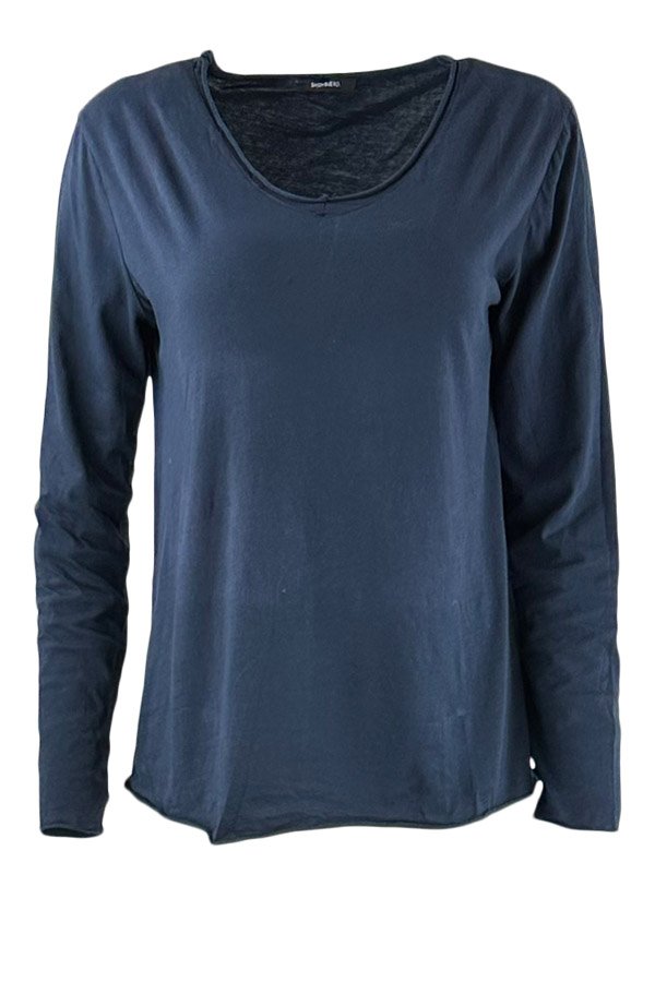 Basic cotton t-shirt one size L/S - 8 farver