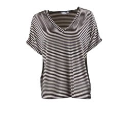 Esma kort rmet stribet Tee