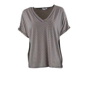 Esma kort rmet stribet Tee