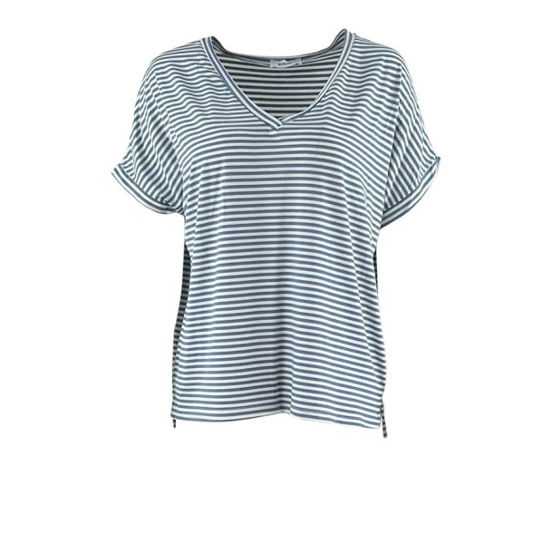 Esma kort �rmet stribet Tee