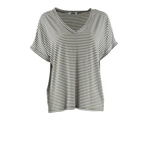 Esma kort �rmet stribet Tee