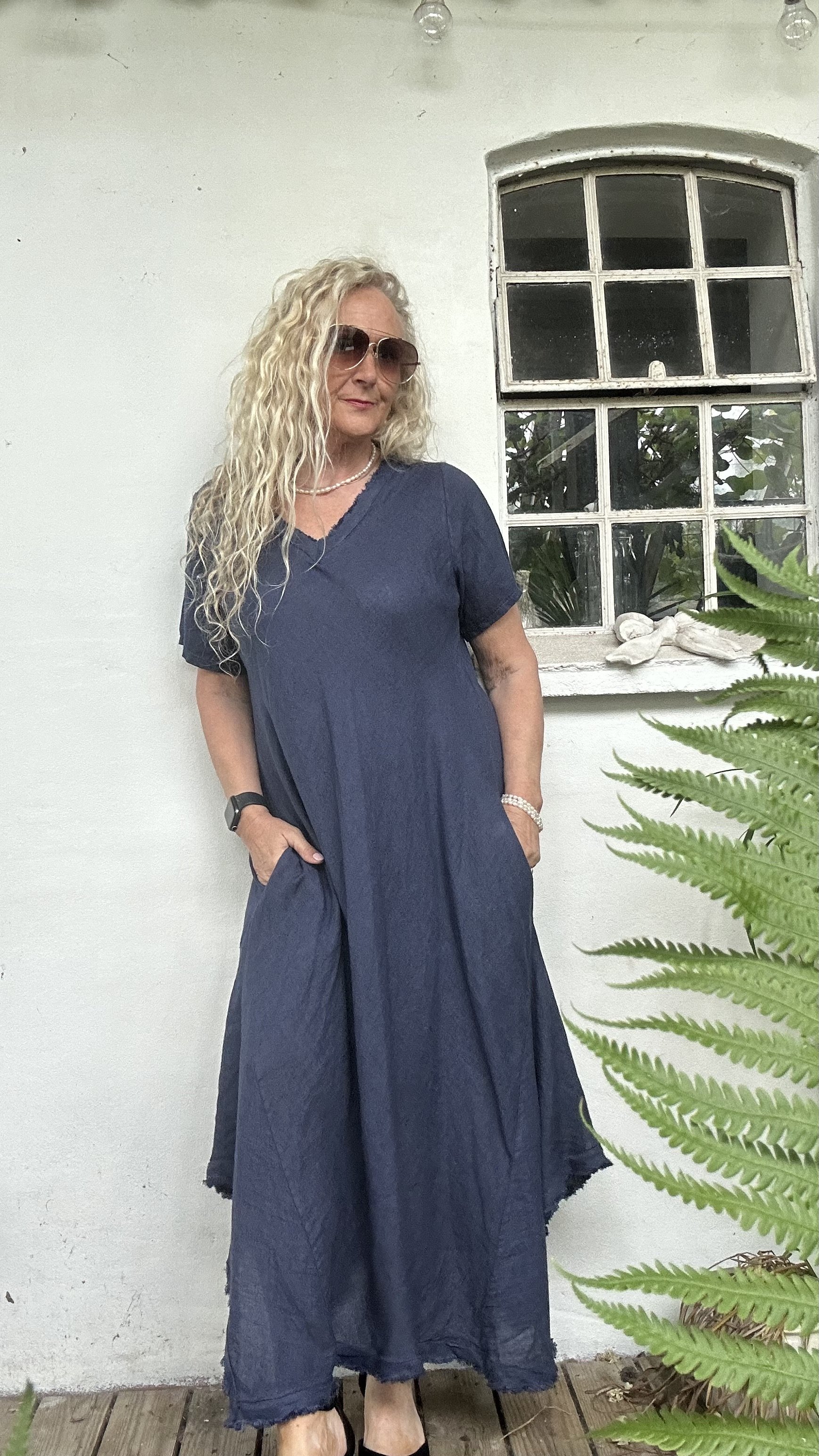 Barbara hr kjole navy blue