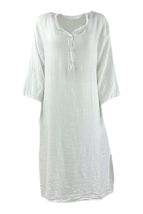 Kaftan Original w/pocket hør white