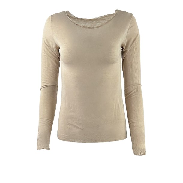 See through kashmire mix Tee sand