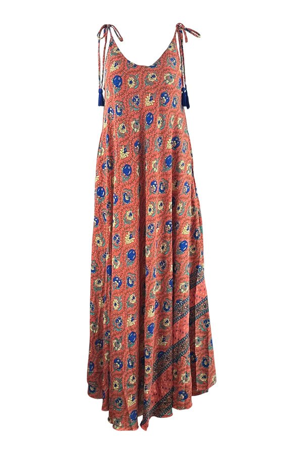 Unika silke strop kjole A size 4
