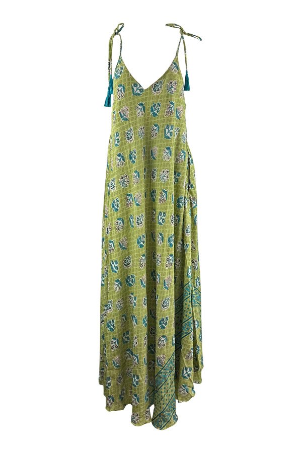 Unika silke strop kjole A size 11