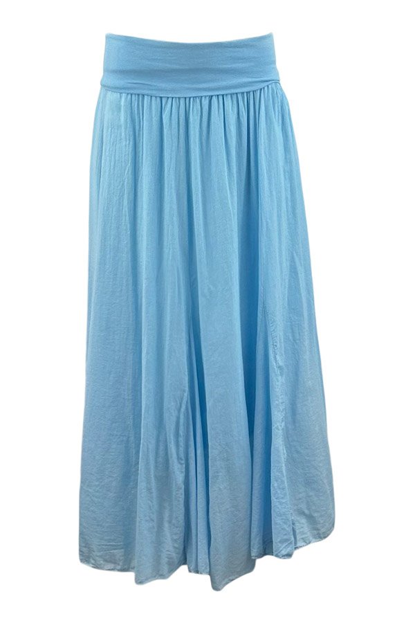 Skovbjerg cotton skirt light blue