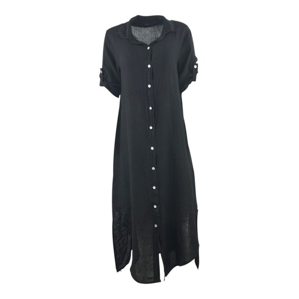 Louises hr skjorte solid black