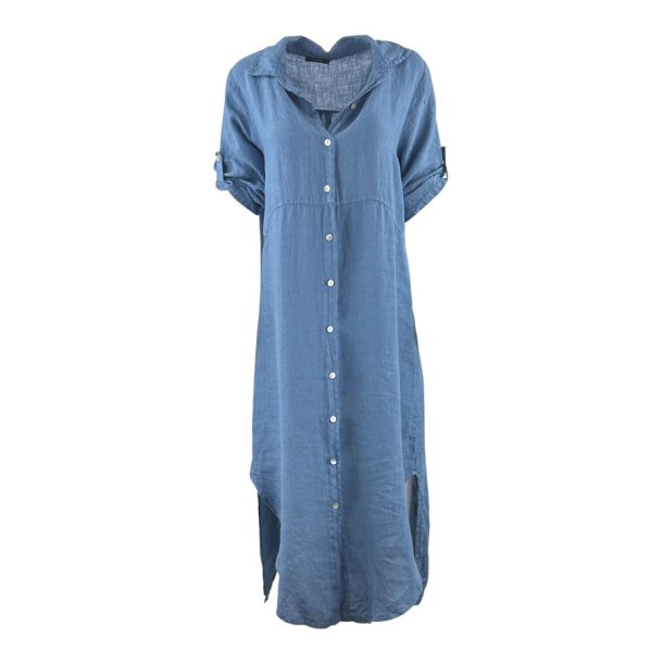 Louises hr skjorte solid jeans blue