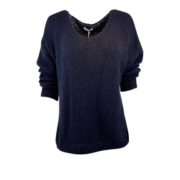 Mette strik  navy blue