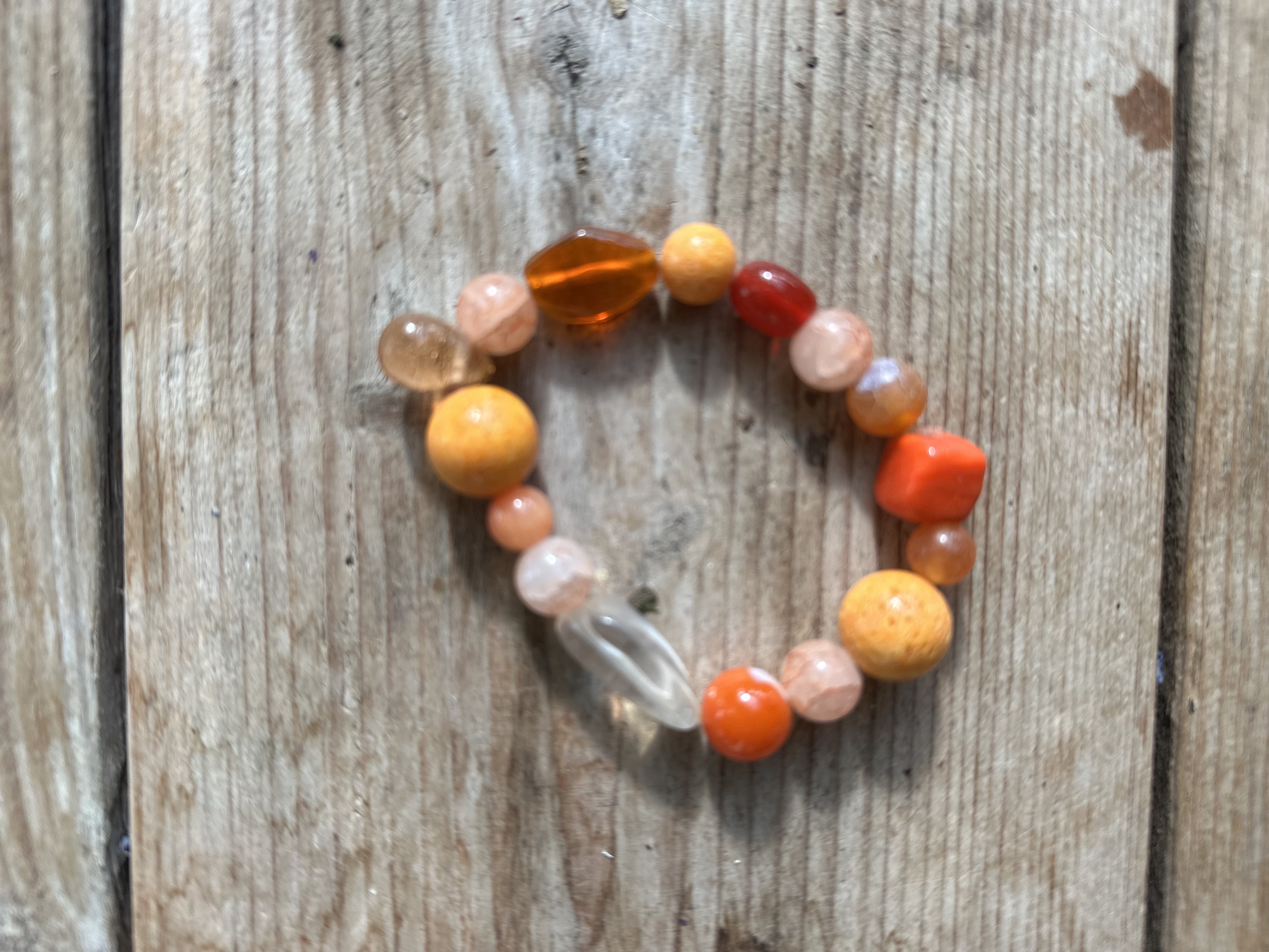 Multi colour armband  orange