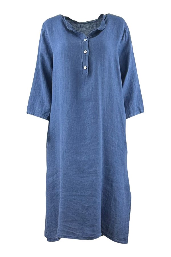 Kaftan Original w/pocket hør jeans blue