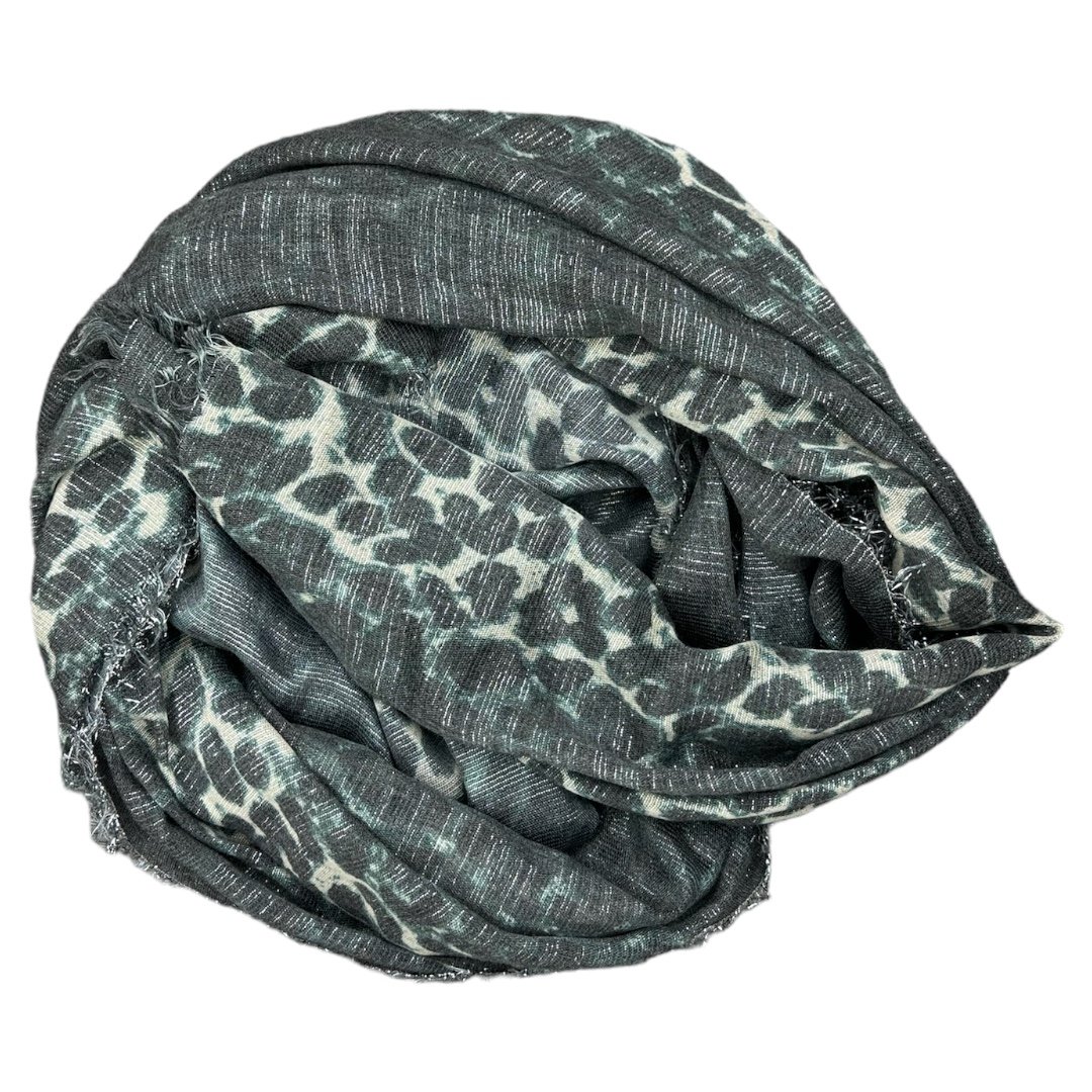 Lurex camo tørklæde army green animal