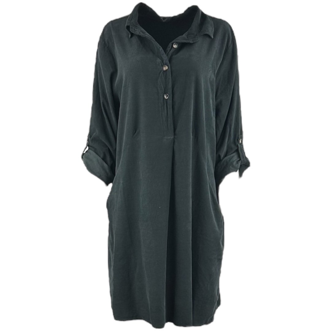 Cecilia tunika kjole i baby flj  grey