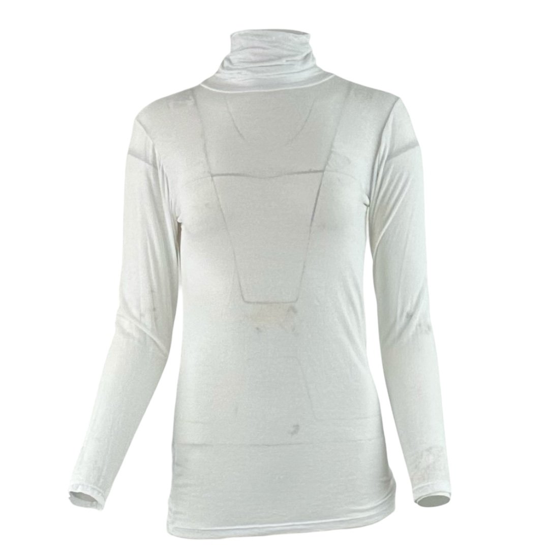 See Tee Cille med rullekrave ekstra l�ngde white