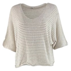 Bomulds stribet strik